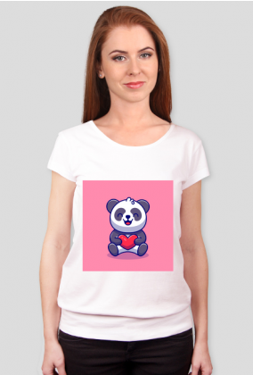 Panda z serduszkiem dla kobiety