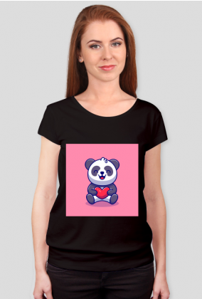 Panda z serduszkiem dla kobiety