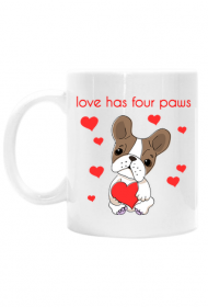 love has four paws mug