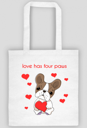 love has four paws bag