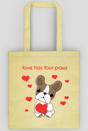 love has four paws bag