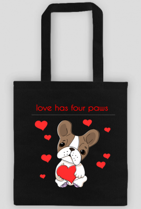 love has four paws bag