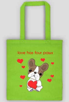 love has four paws bag
