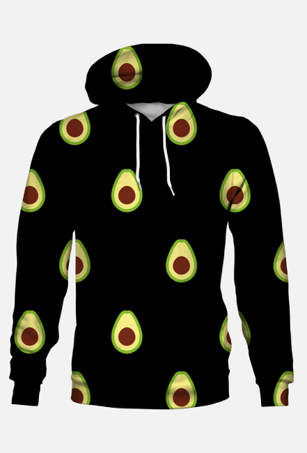 BLUZA Z KAPTUREM AWOKADO