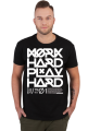 Work Hard Play Hard CZARNA