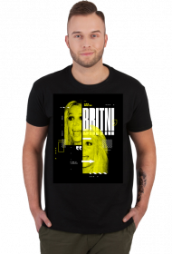 NEW COLLECTION - YELLOW 1 BY Britney Spears - koszulka czarna - unisex