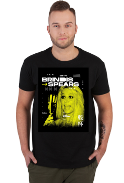 NEW COLLECTION - YELLOW 2 BY Britney Spears - koszulka czarna - unisex