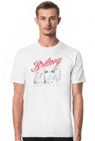 NEW COLLECTION - PIECE OF VEGAS RETRO STYLE BY Britney Spears - koszulka biała - unisex