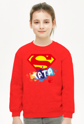 Bluza Super Tata - Bluza dla dziewczynki z okazji dnia ojca