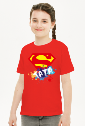 t-shirt dla dziewczynki z okazji Dnia Ojca - Super Tata