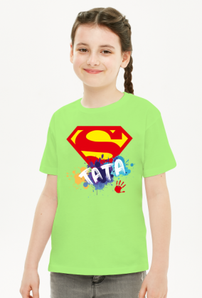 t-shirt dla dziewczynki z okazji Dnia Ojca - Super Tata