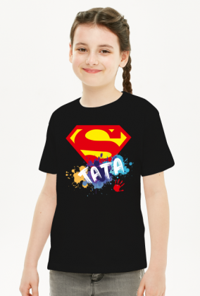 t-shirt dla dziewczynki z okazji Dnia Ojca - Super Tata