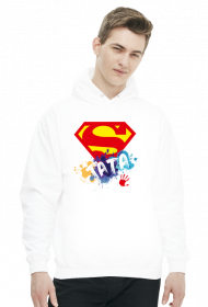 Bluza z kapturem z okazji dnia ojca dla taty - super tata