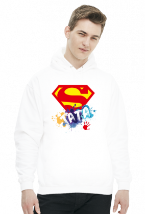 Bluza z kapturem z okazji dnia ojca dla taty - super tata