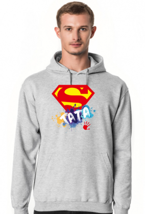 Bluza z kapturem z okazji dnia ojca dla taty - super tata