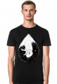 Falling in the black mt-shirt