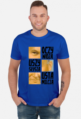 Papież Oczy Widzą Usta Milczą koszulka (różne kolory)