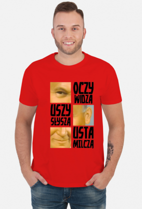 Papież Oczy Widzą Usta Milczą koszulka (różne kolory)