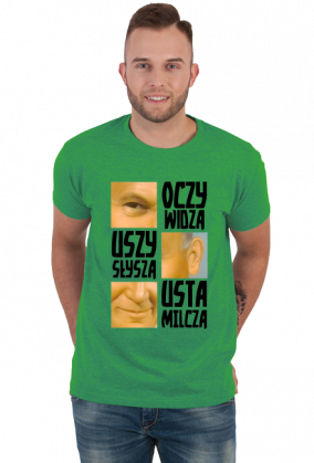 Papież Oczy Widzą Usta Milczą koszulka (różne kolory)