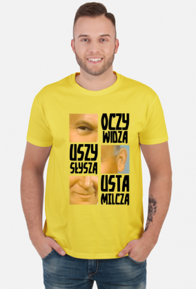 Papież Oczy Widzą Usta Milczą koszulka (różne kolory)