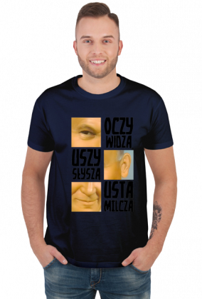 Papież Oczy Widzą Usta Milczą koszulka (różne kolory)