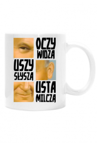 Papież Oczy Widzą Usta Milczą kubek obustronny