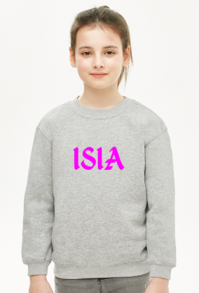 Bluza dziewczęca z napisem ISIA