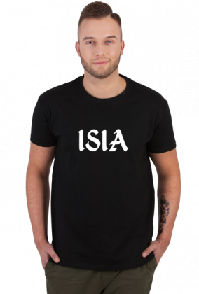 T-shirt męski czarny ISIA