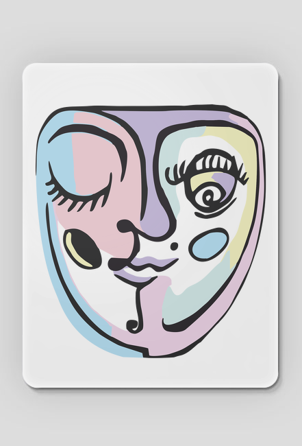Podkładka pod myszkę "Picasso inspired" pastel
