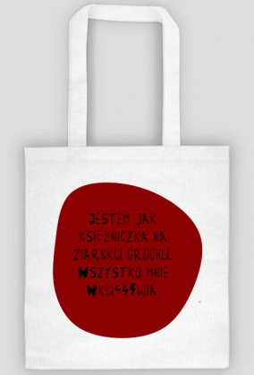 Torba na ramię księżniczki na ziarnku grochu