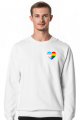 Heart trans lgbt rainbow pride tęcza flag