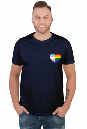 Heart trans lgbt rainbow pride tęcza flag