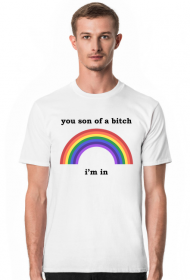 You son of a bitch, i'm in Rainbow Pride LGBT rick morty tęcza