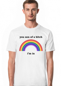 You son of a bitch, i'm in Rainbow Pride LGBT rick morty tęcza