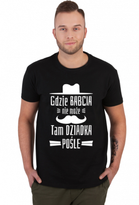 Koszulka dla Dziadka - Gdzie Babcia Nie Może Tam Dziadka Pośle