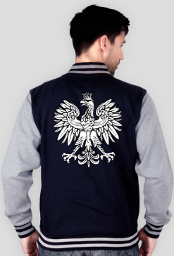 Patrotyczna bluza zapinana Orzel bialy