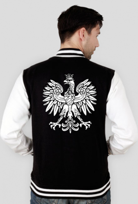 Patrotyczna bluza zapinana Orzel bialy