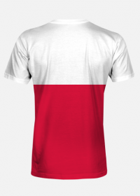 Patriotyczna koszulka bialo-czerwona Orzel bialy