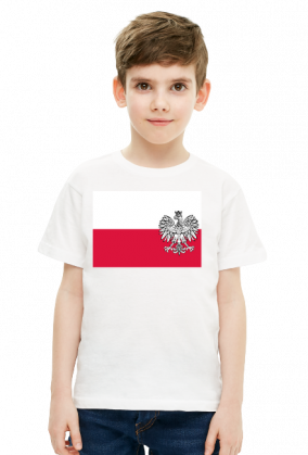 Dziecieca koszulka patriotyczna Orzel bialy