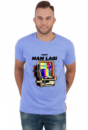 Koszulka dla gracza "Sorry, mam lagi", gry online, internet, komputer