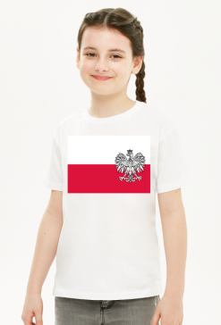 Dziecieca koszulka patriotyczna Orzel bialy
