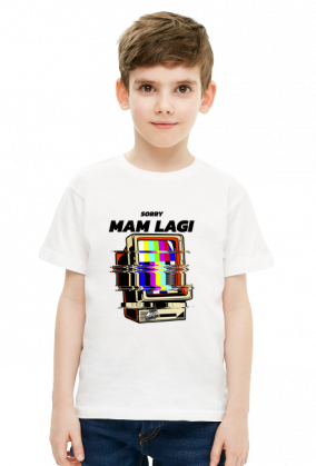 Koszulka dla gracza "Sorry, mam lagi", gry online, internet, komputer