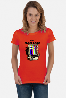 Koszulka damska dla gracza "Sorry, mam lagi", gry online, internet, komputer