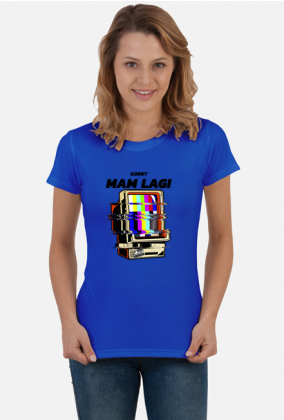 Koszulka damska dla gracza "Sorry, mam lagi", gry online, internet, komputer