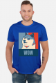 Pieseł, doge, dogecoin koszulka męska wow dla fanów psów