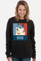 Pieseł, doge, dogecoin bluza damska wow dla fanów psów i memów.