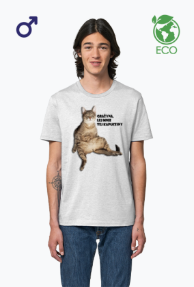 T-SHIER ECO męski Kitku Kapuczina