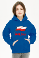 Patriotyczna bluza dziecieca z kapturem Flaga Polska