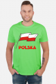 Koszulka T-Shirt z nadrukiem patriotyczna bialo-czerwona flaga Polska