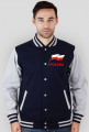 Patriotyczna bluza college bialo-czerwona flaga Polska